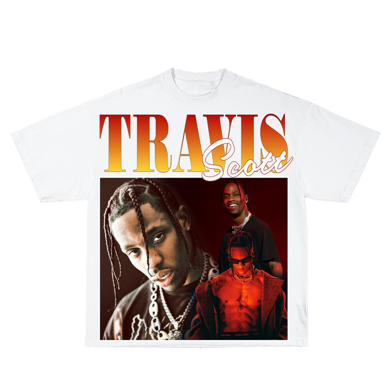 travis scott khaki t shirt