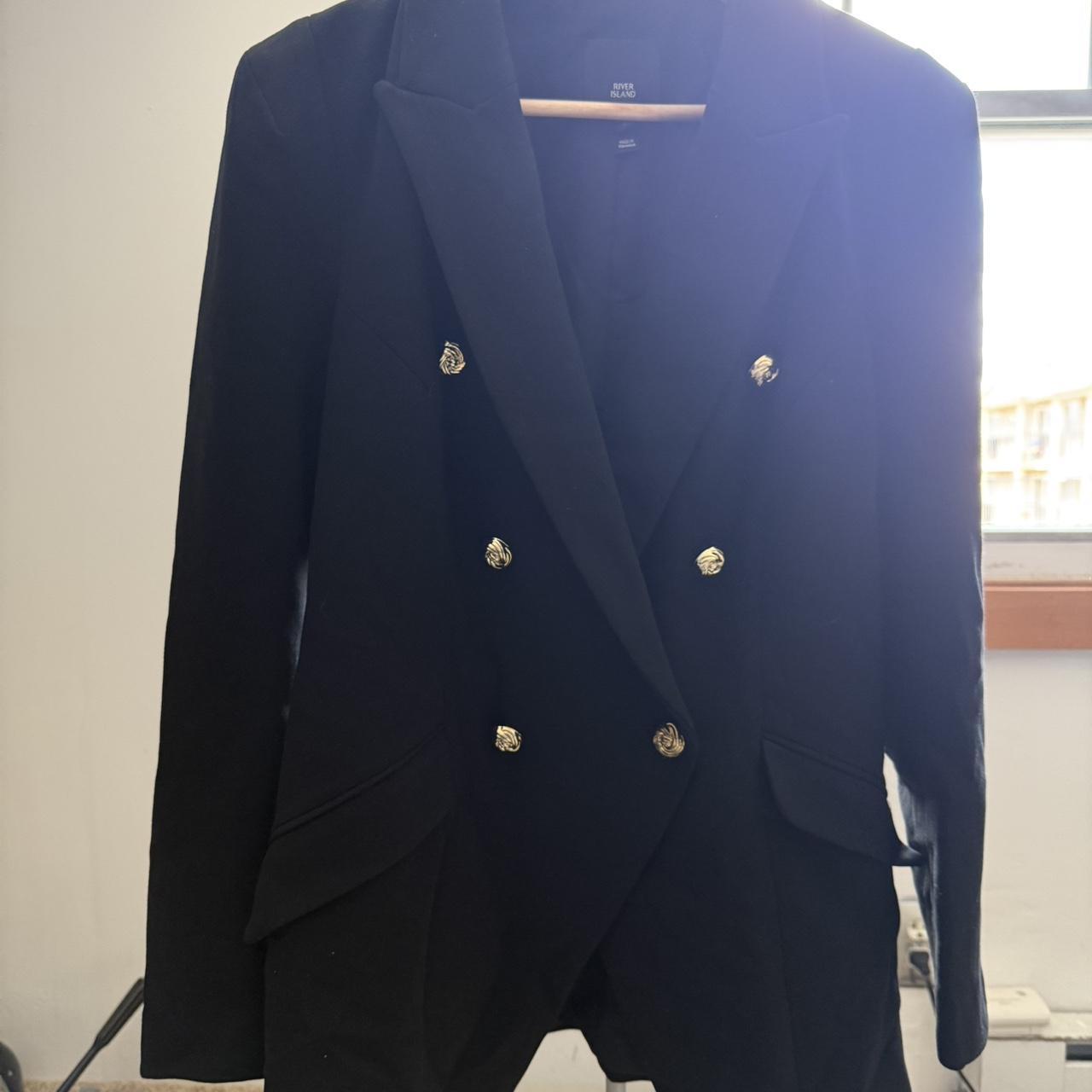 River Island Women's Blazer Jacket Black – River Island