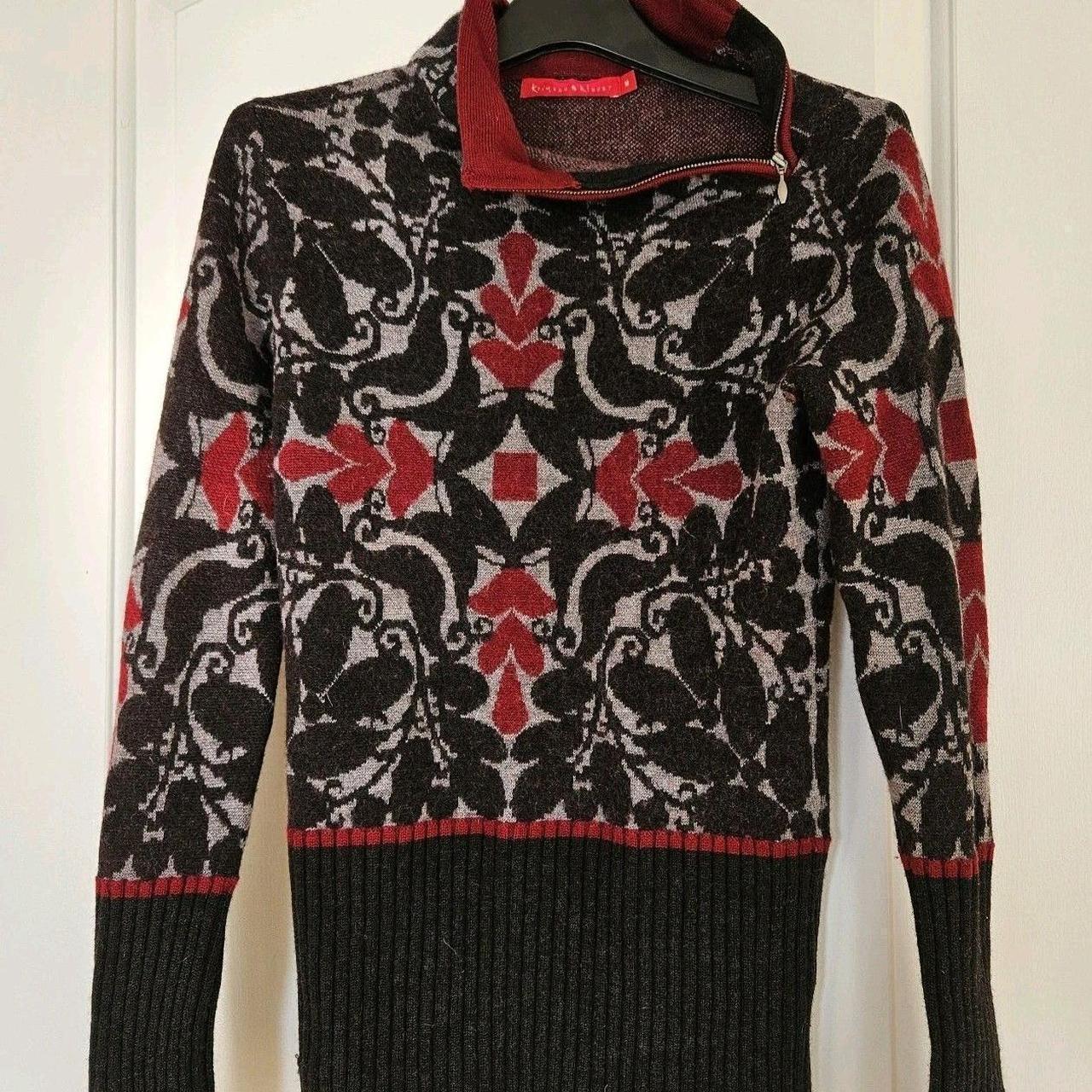 Source Unknown Women's Sweater - Black/Red - M – … - image 2