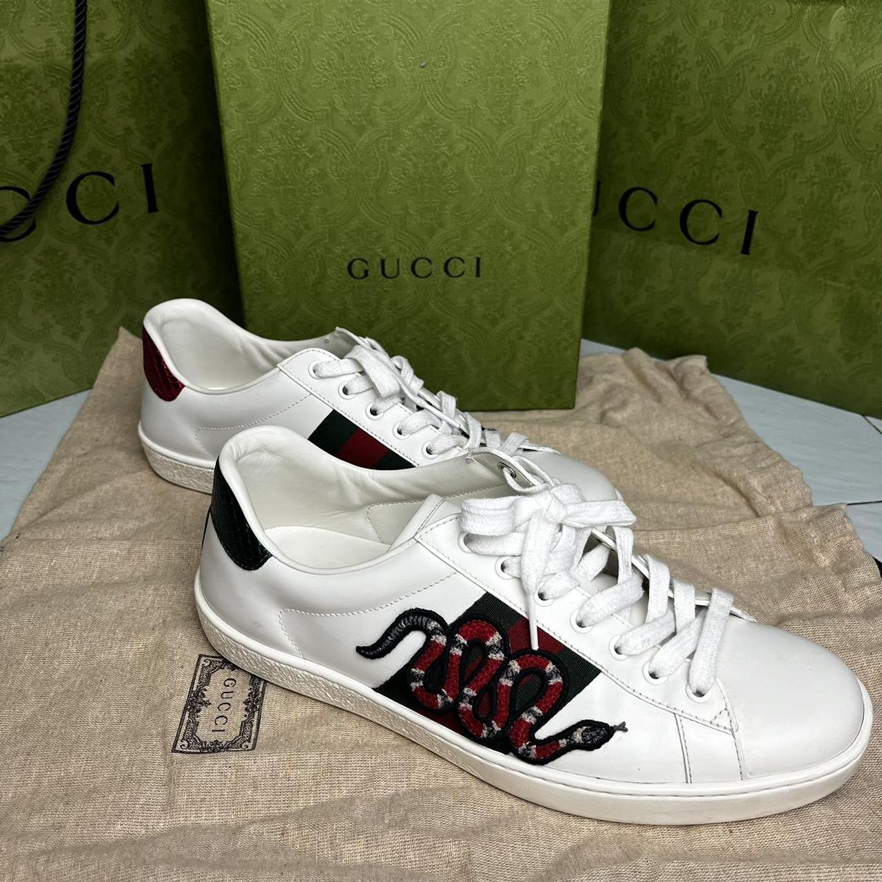 Gucci sneakers white fashion snake