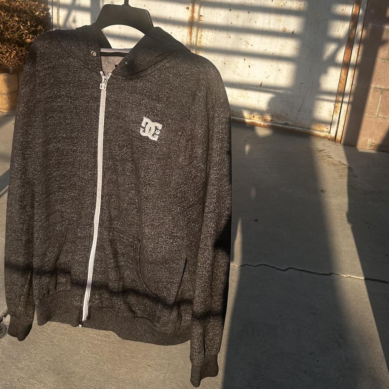 2000s grey and black dc cheapest hoodie