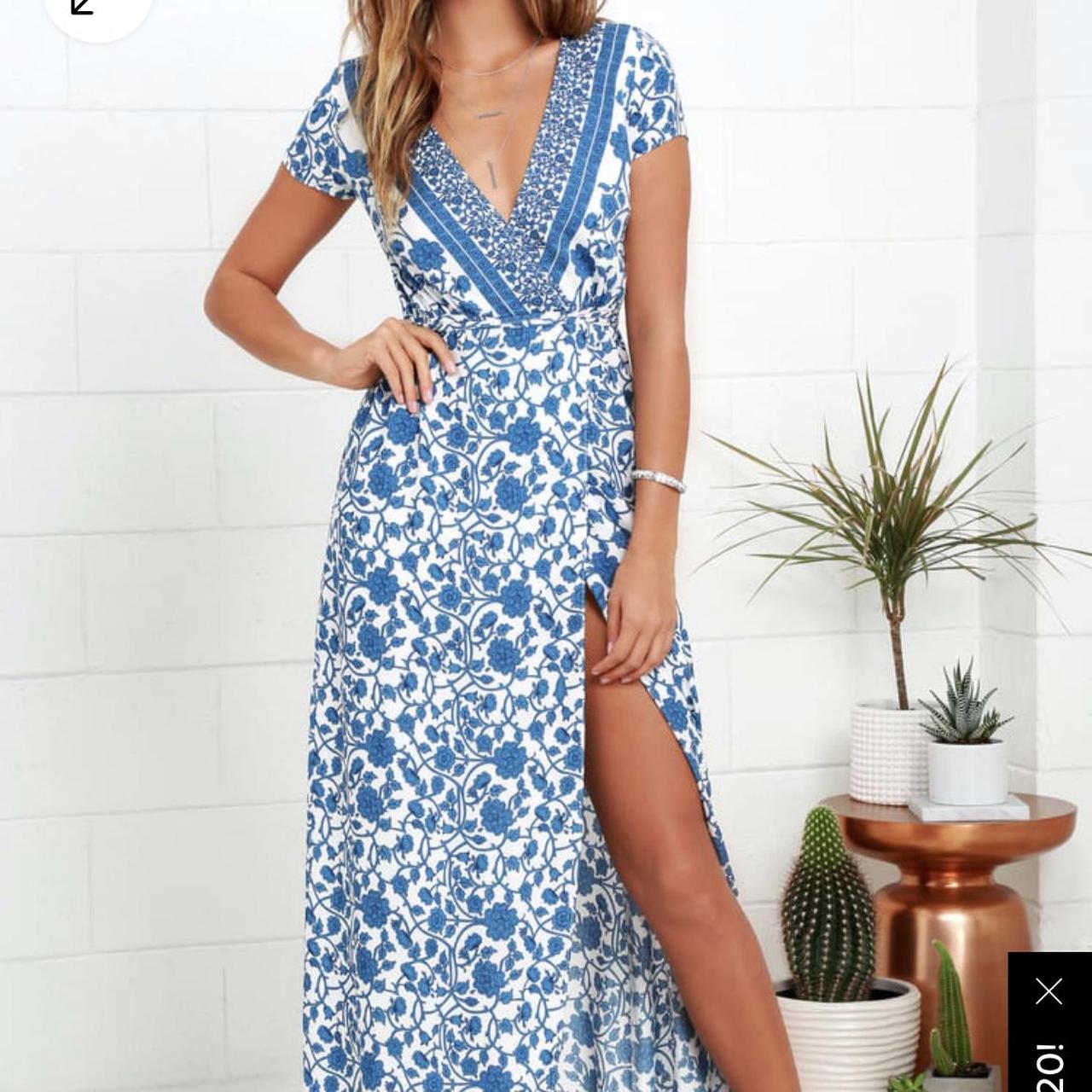 Print Dress Lulus Navy Floral Wrap Dress Lulus Wrap Maxi Floral