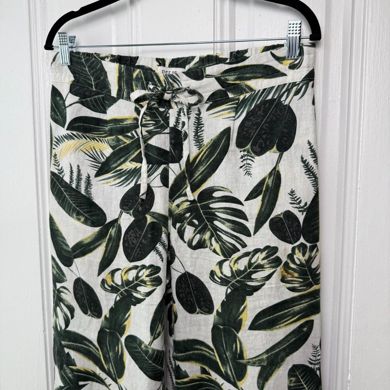 Source Unknown Women's Pants - Green/White - M – … - image 2