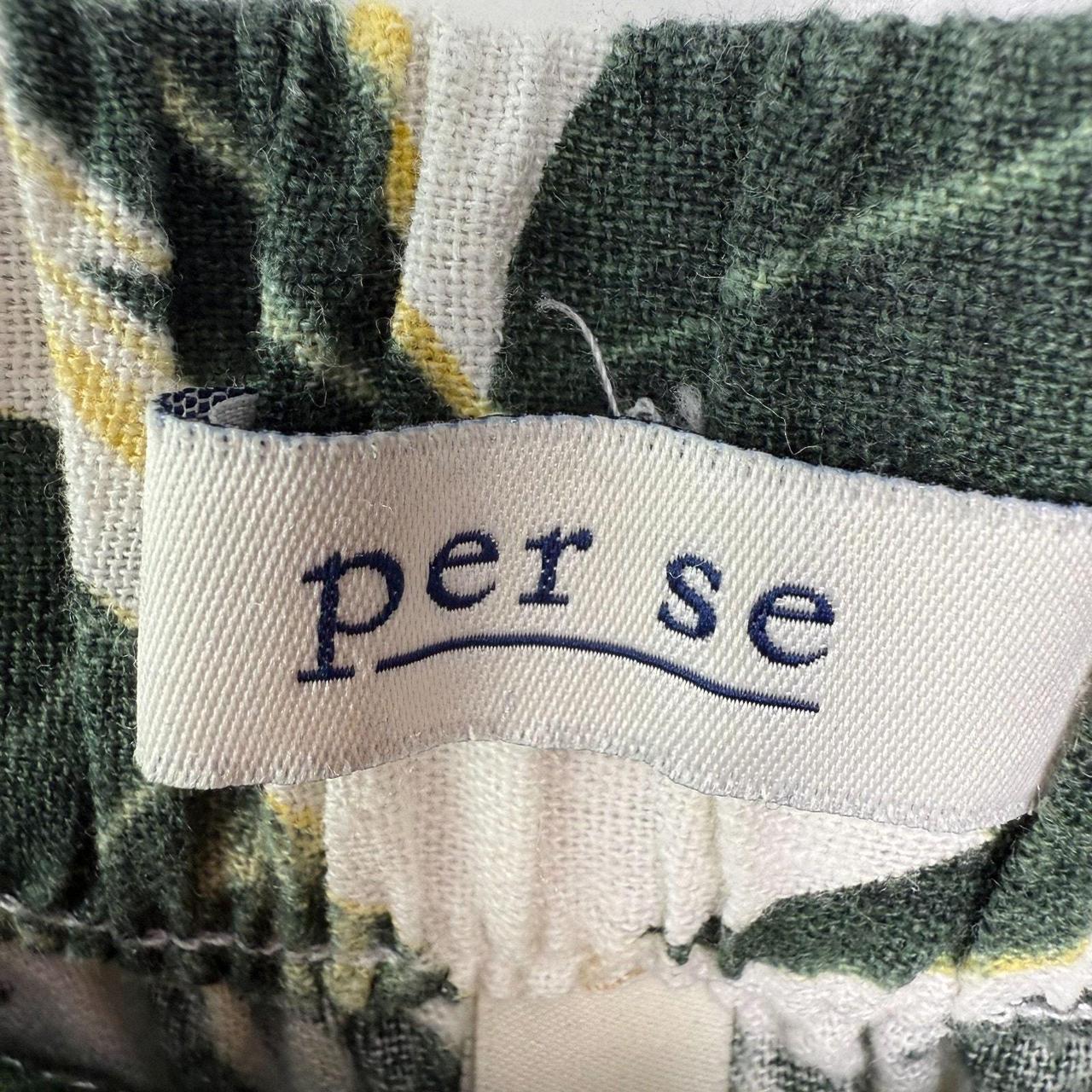 Source Unknown Women's Pants - Green/White - M – … - image 3