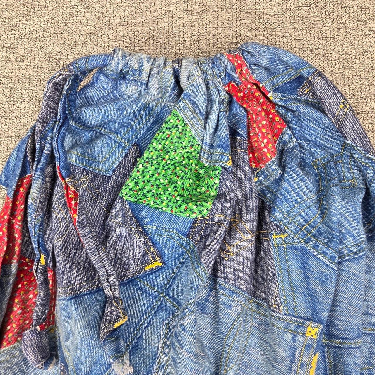 Preloved Men's Bag - Blue/Multi – PATCHWORK DENIM… - image 6