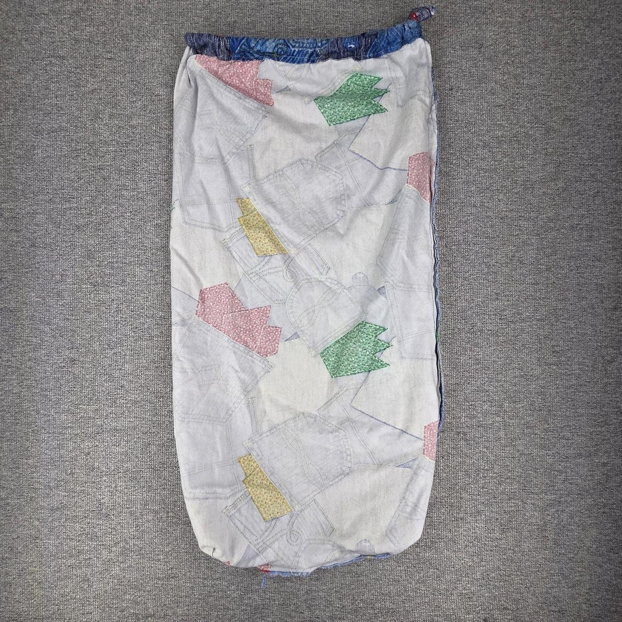 Preloved Men's Bag - Blue/Multi – PATCHWORK DENIM… - image 8