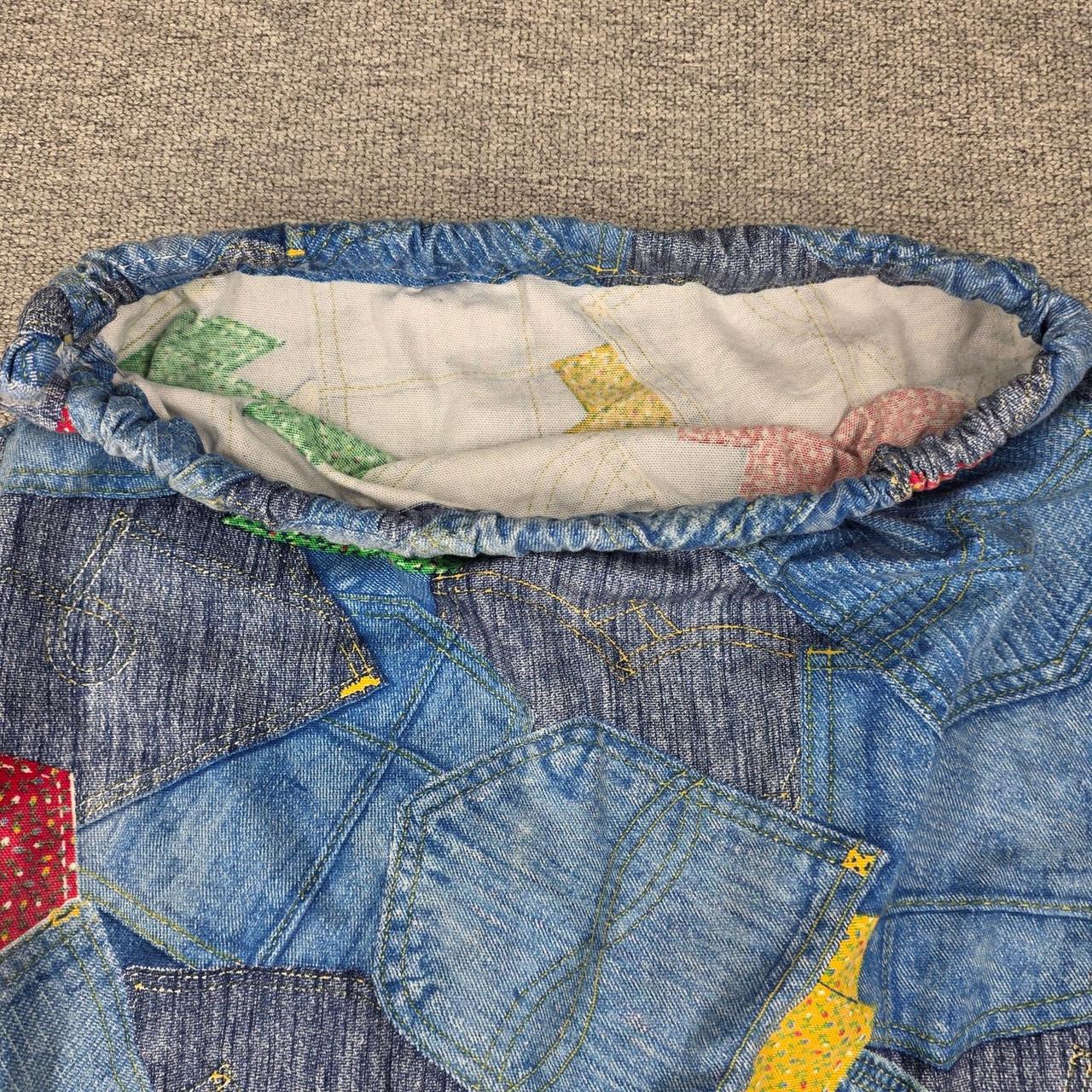 Preloved Men's Bag - Blue/Multi – PATCHWORK DENIM… - image 5