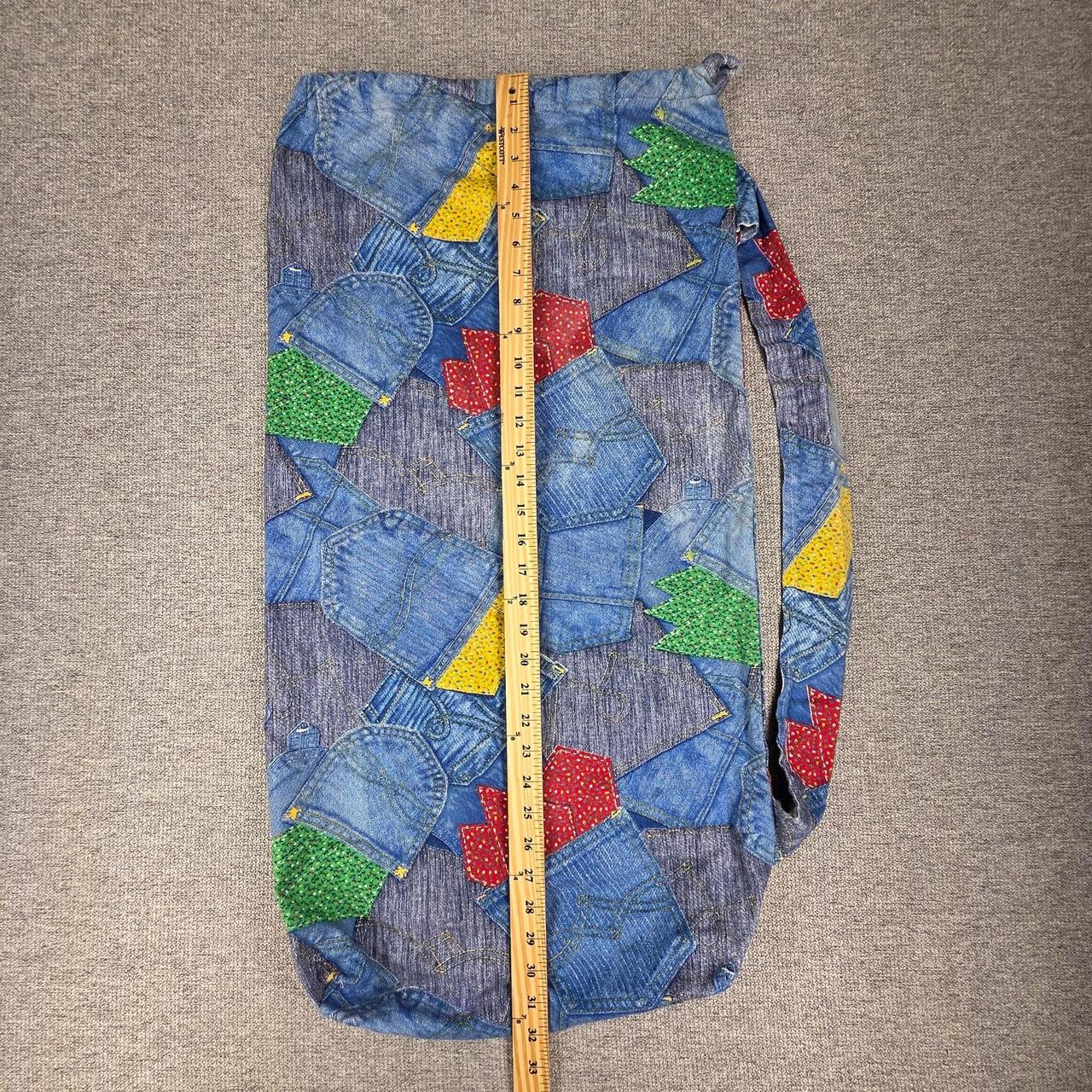 Preloved Men's Bag - Blue/Multi – PATCHWORK DENIM… - image 3