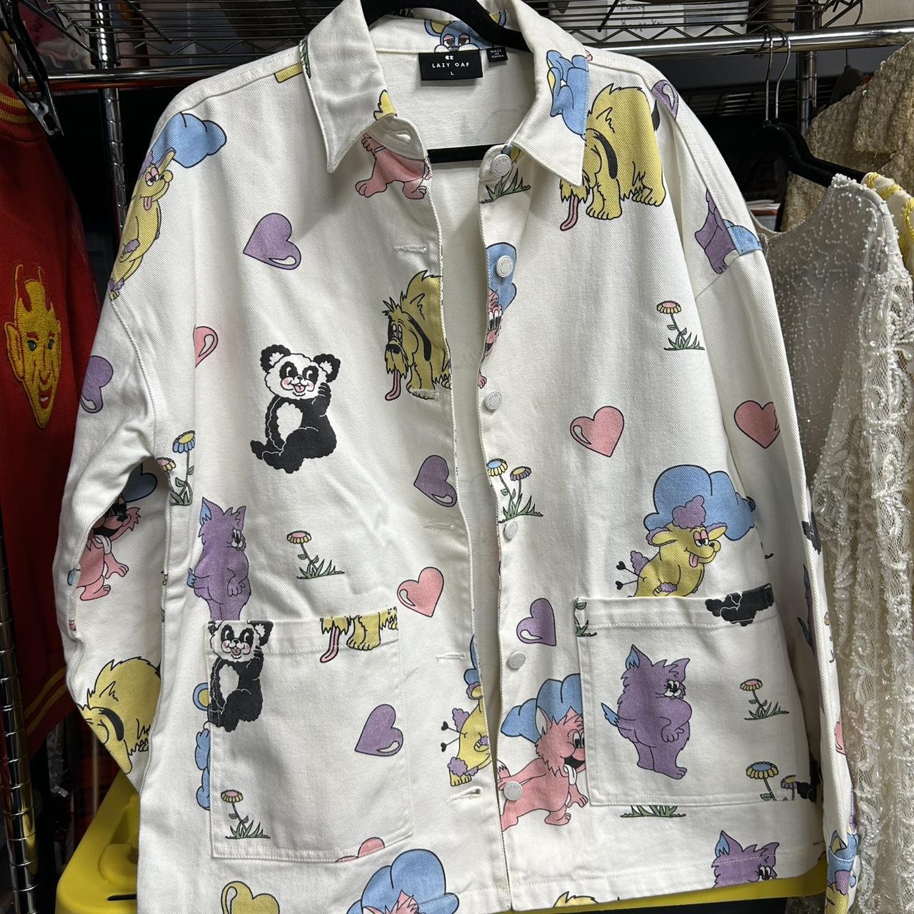 Lazy Oaf Women's Jacket - White/Multi - L – Lazy … - image 1