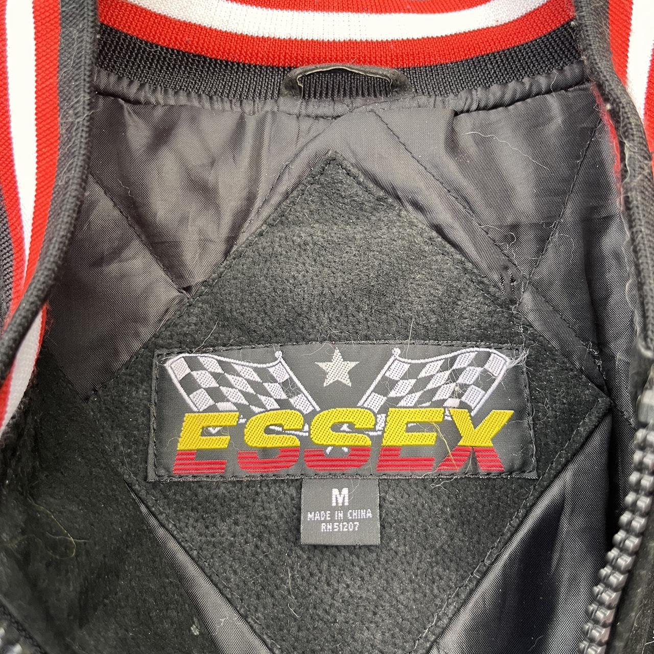 Vintage 90s NASCAR racing jacket with a checkered... - Depop