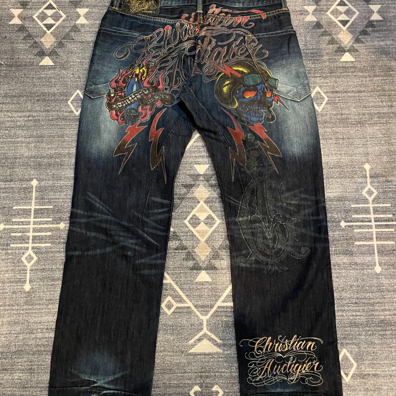 Christian audigier rhinestone buy jeans