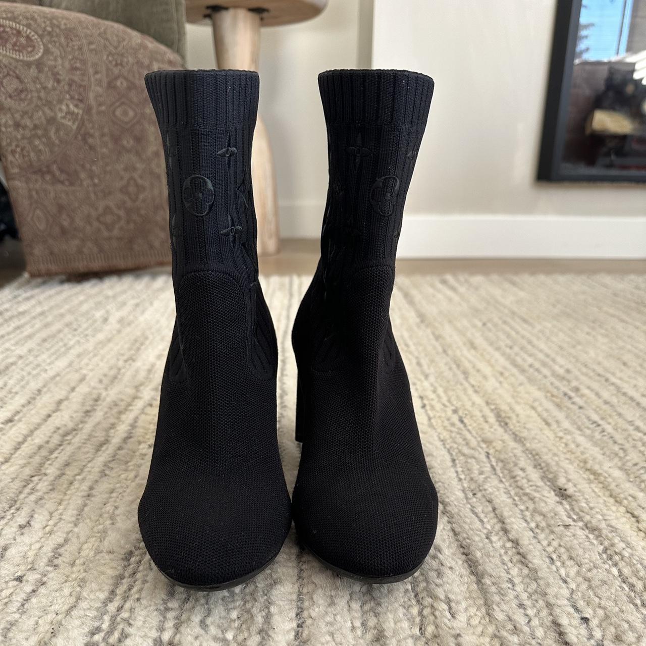 louis vuitton silhouette ankle boot, size 37,