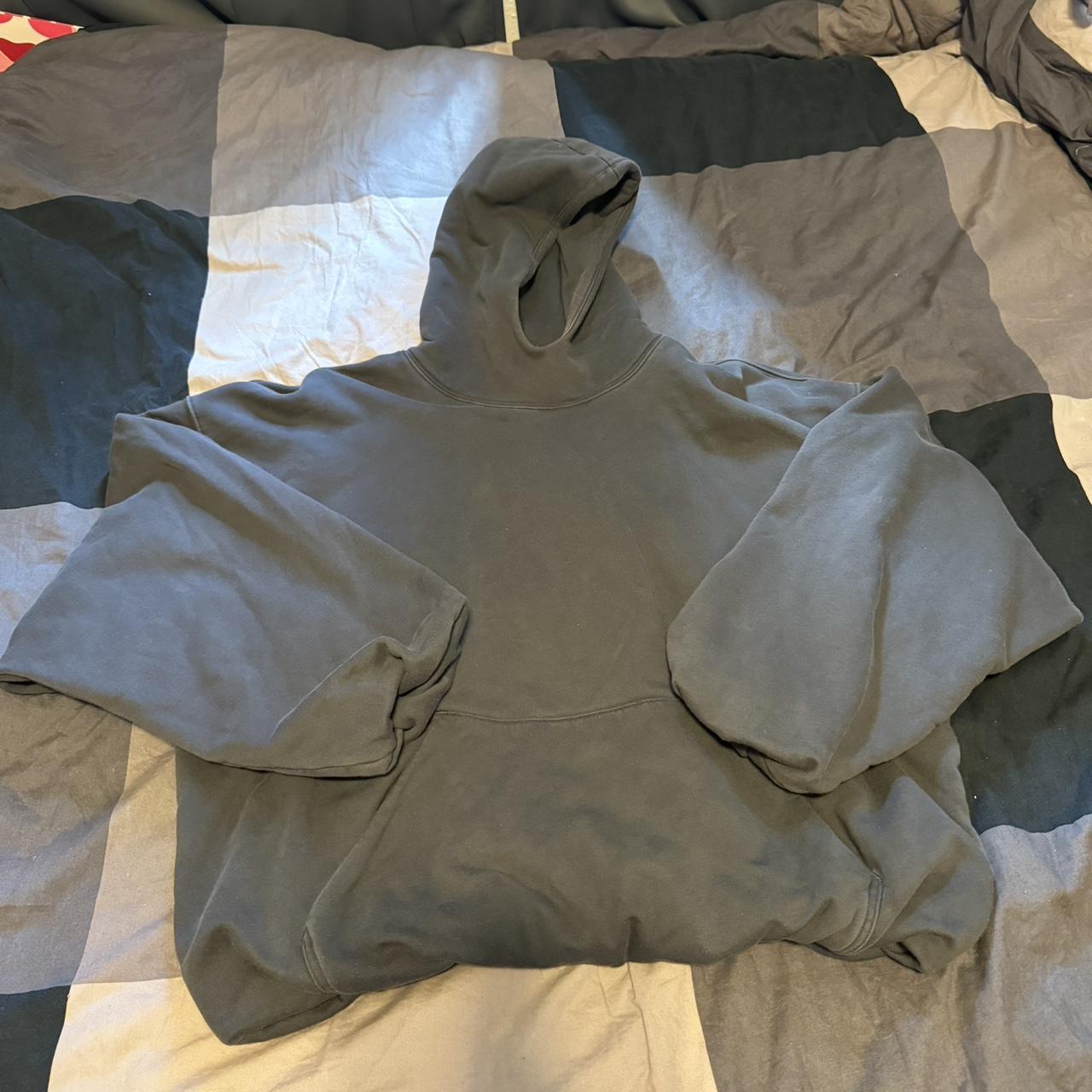 Grey Cropped Blank Hoodie Yeezy Inspired - Depop