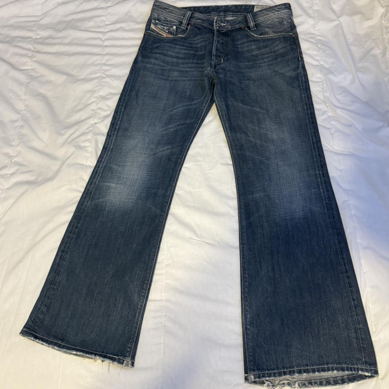 Diesel Distressed Flared Jeans 32x30 Depop