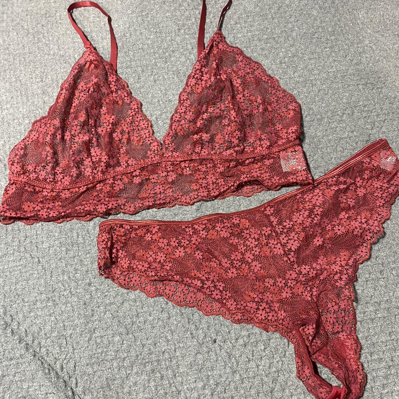 Lace bra & panty set. NWOT Shein 4x. #plussize #4x... - Depop