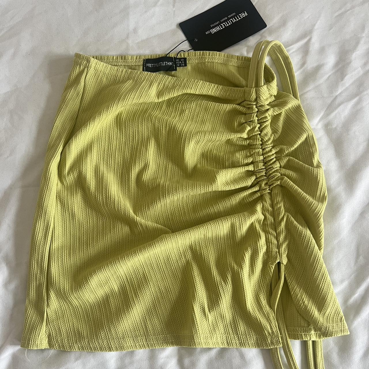 Pretty Little Thing Petite Green Renew Textured... Depop