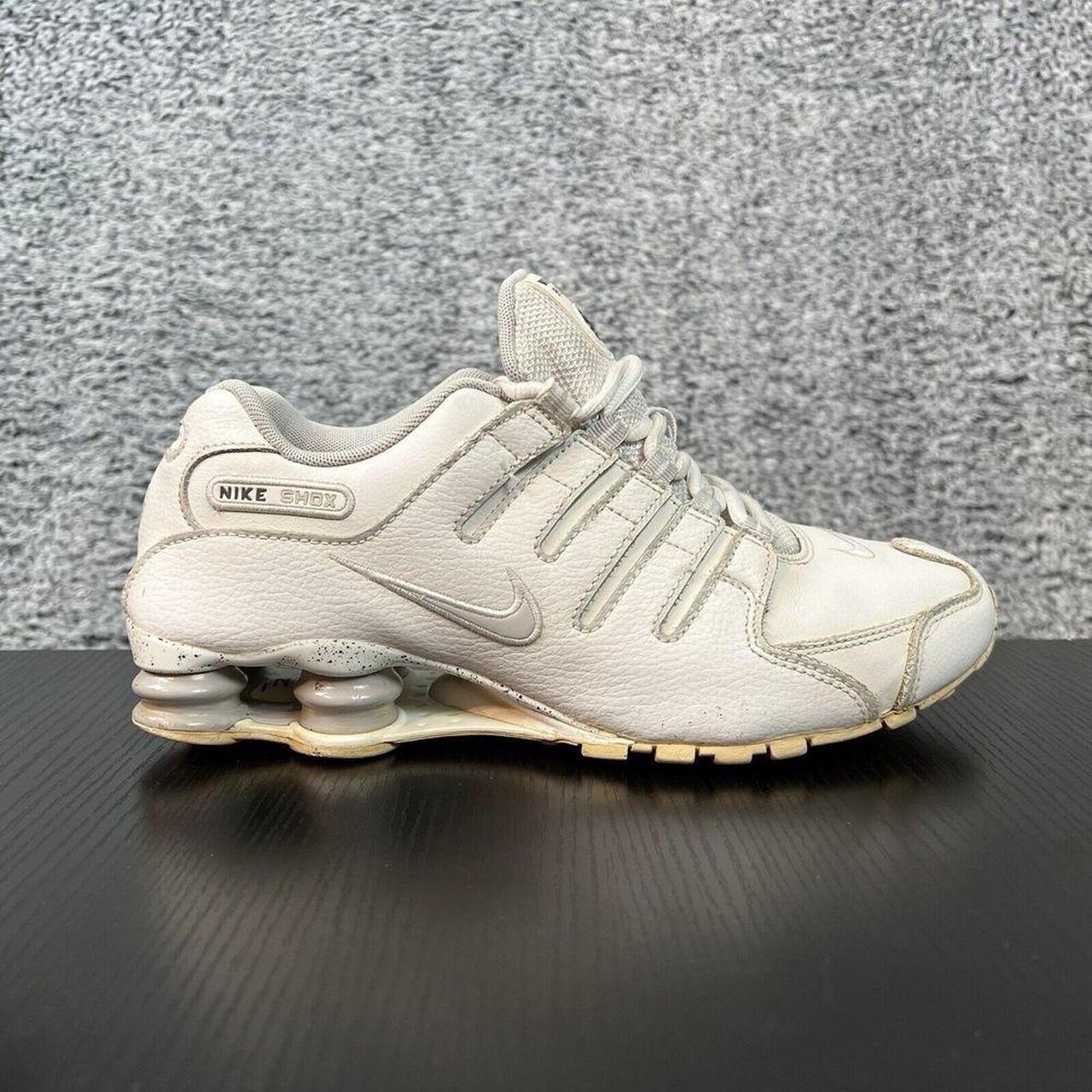 Nike Shox NZ Mens Size 8.5 Triple White Leather 2012. Depop