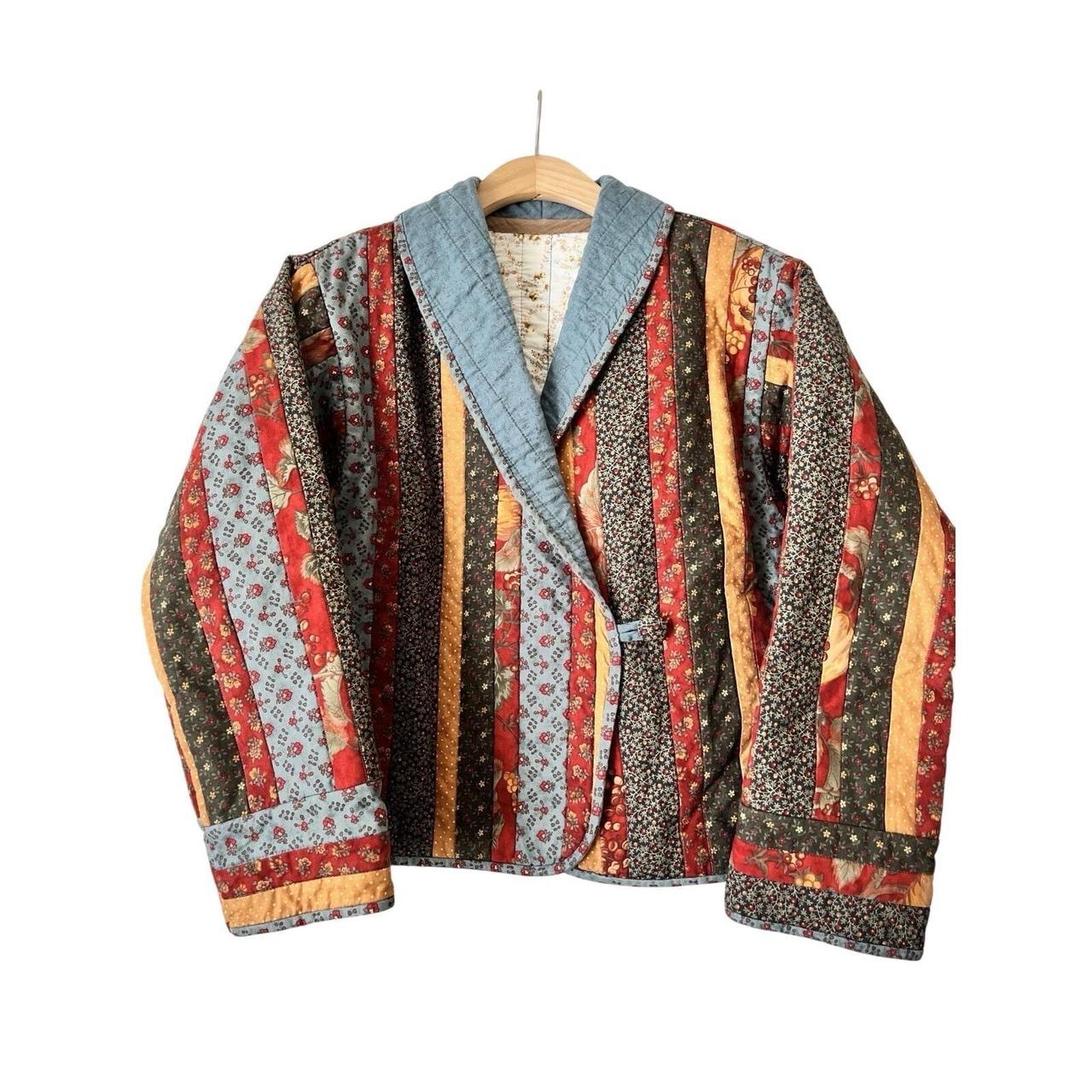 Women's Jacket - Multi - S – Handmade Patchwork Q… - image 1