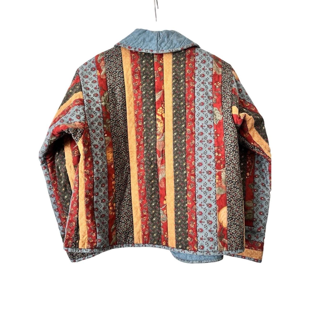 Women's Jacket - Multi - S – Handmade Patchwork Q… - image 7