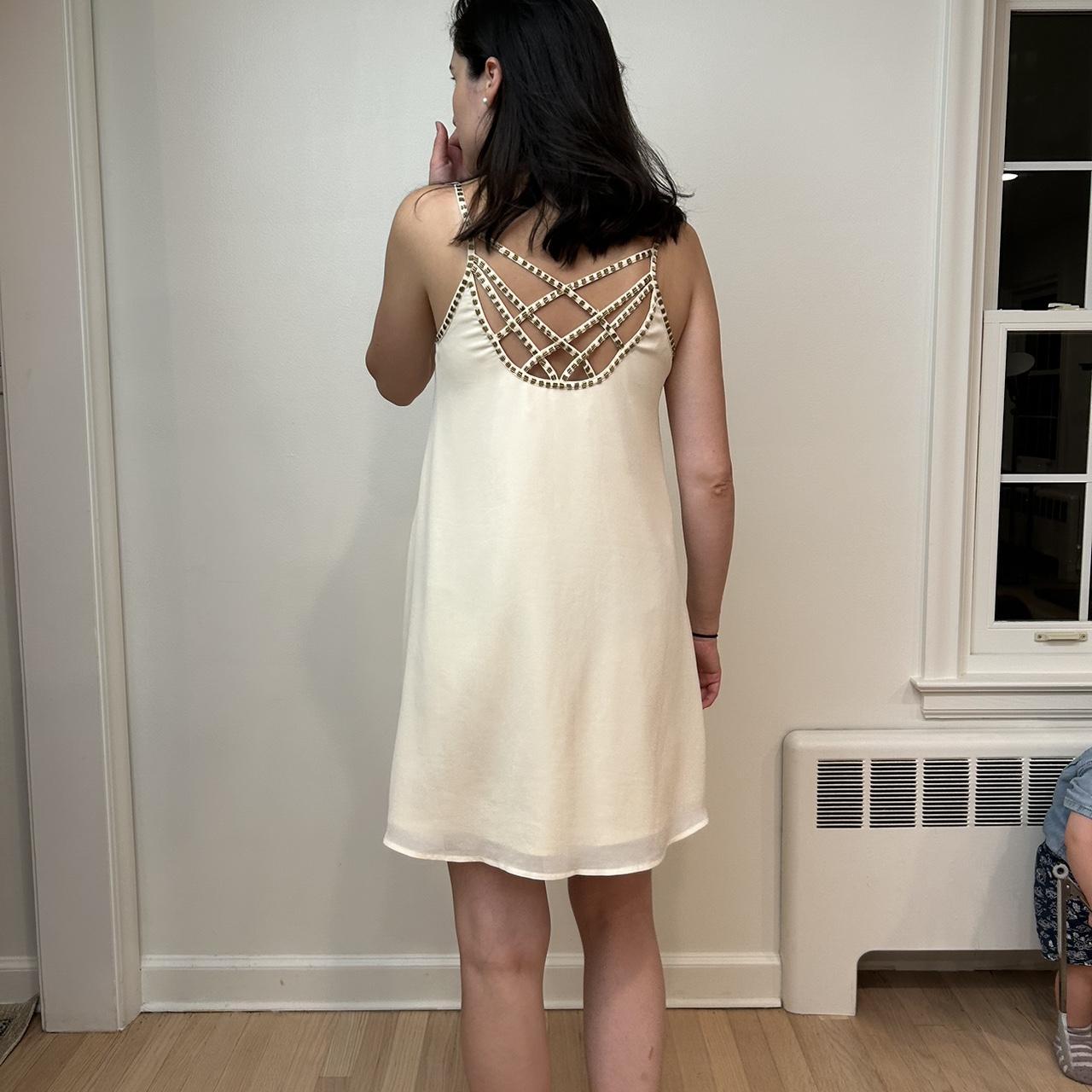 Forever 21 mini beaded chiffon dress #brandymelville Depop