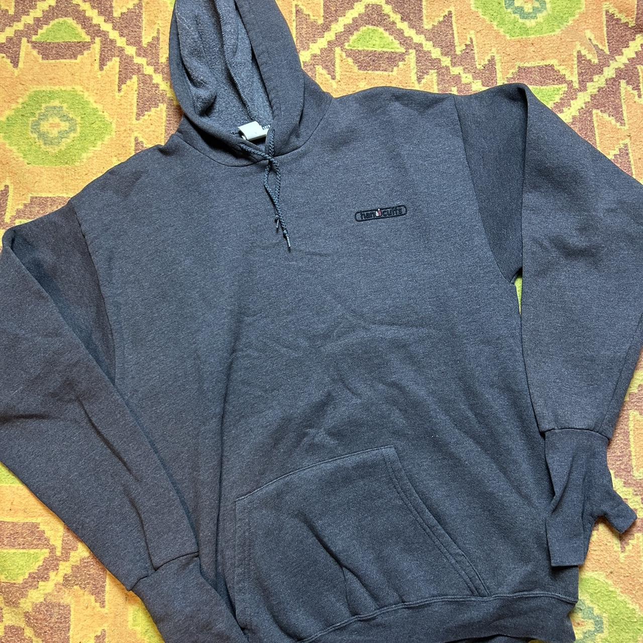 Vintage Grey Handcuffs Logo Skate Hoodie Size Large... Depop