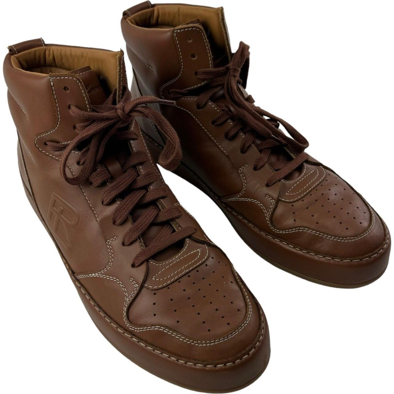 Ralph Lauren Purple Label Made in Italy Camo Suede Leather