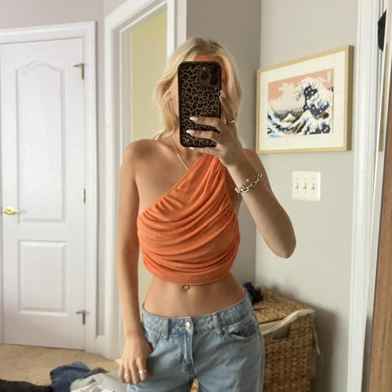 Lioness Women's Crop top Orange XS – Lioness Orange one