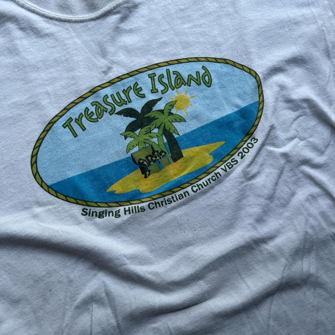 Vintage treasure Island Christian Church Y2K... - Depop