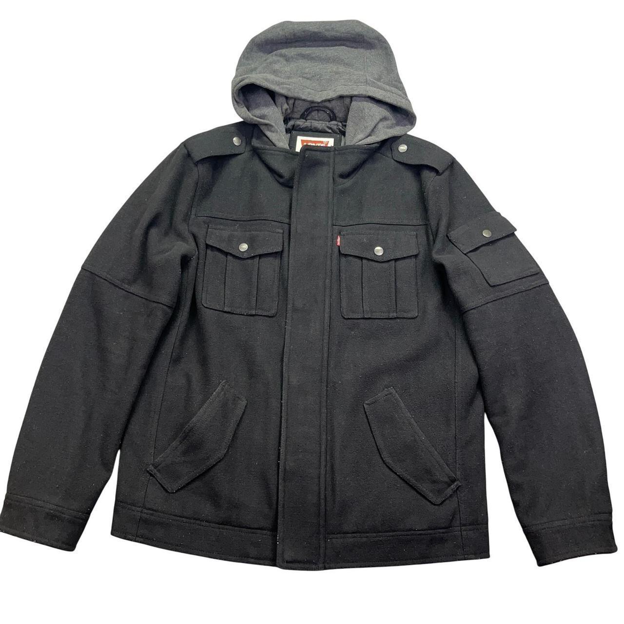 Preloved Men's Bomber Jacket - Black/Grey - S – L… - image 1