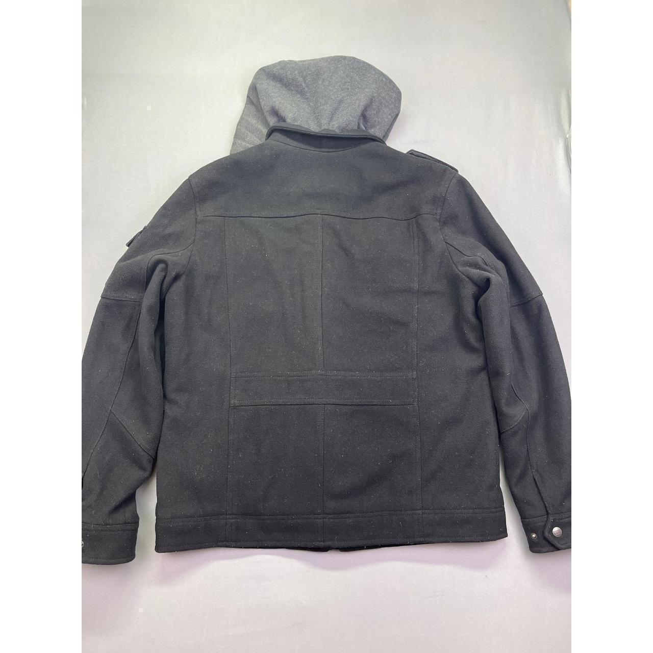 Preloved Men's Bomber Jacket - Black/Grey - S – L… - image 7