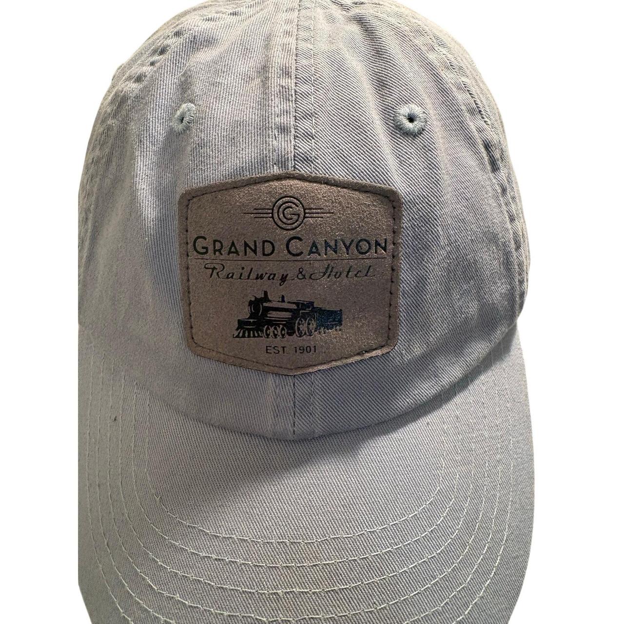 Source Unknown Men's Hat - Blue – Leather Patch T… - image 2