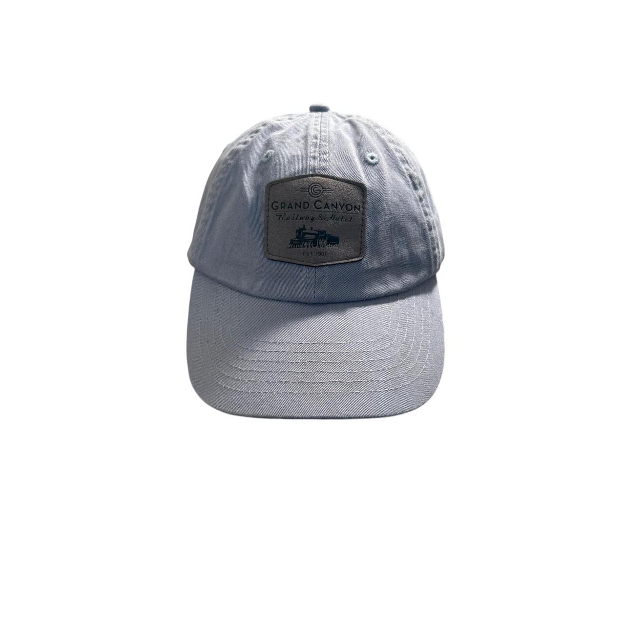 Source Unknown Men's Hat - Blue – Leather Patch T… - image 1