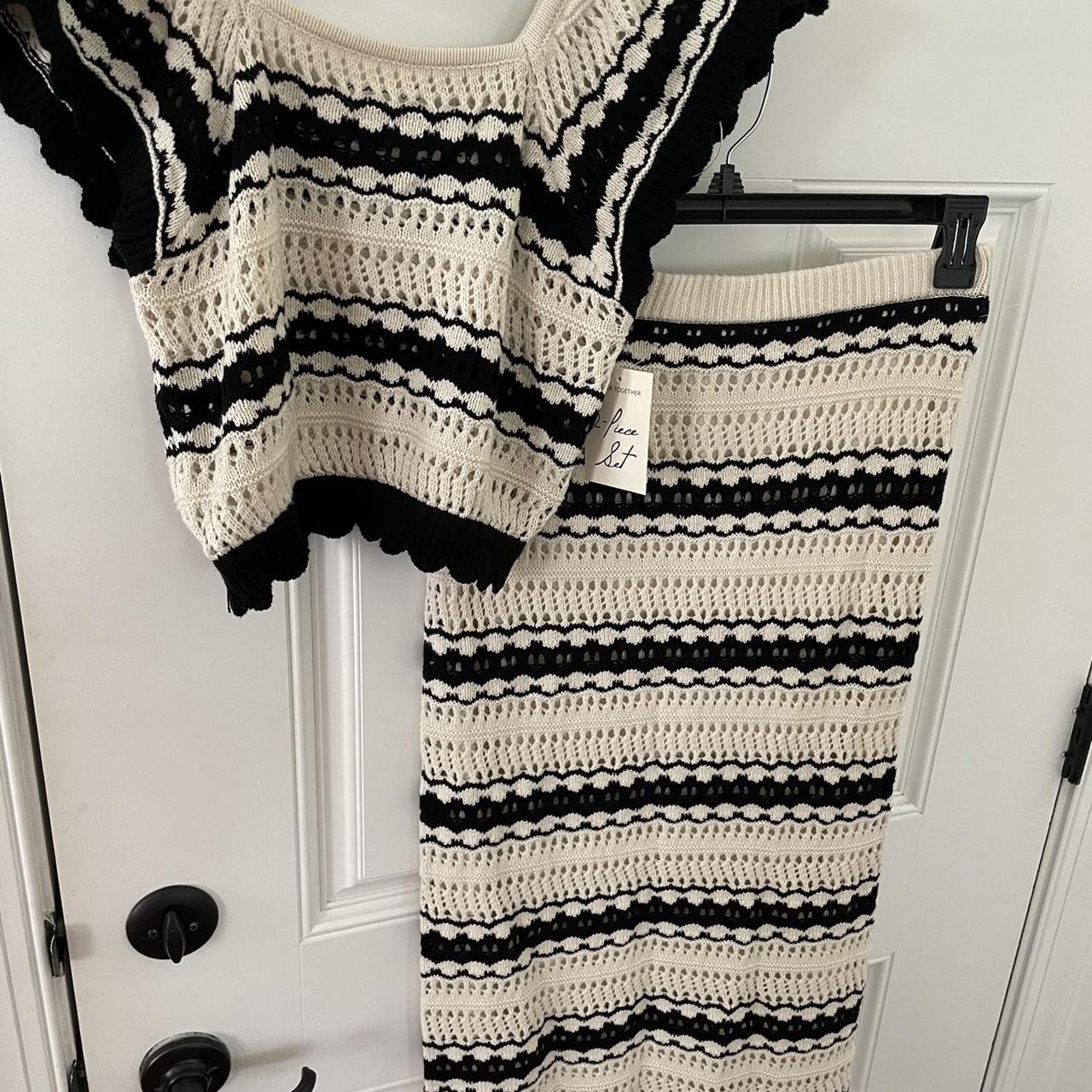 andmary Sara knit set up べーじゅ ANDMARY】Sara knit set up