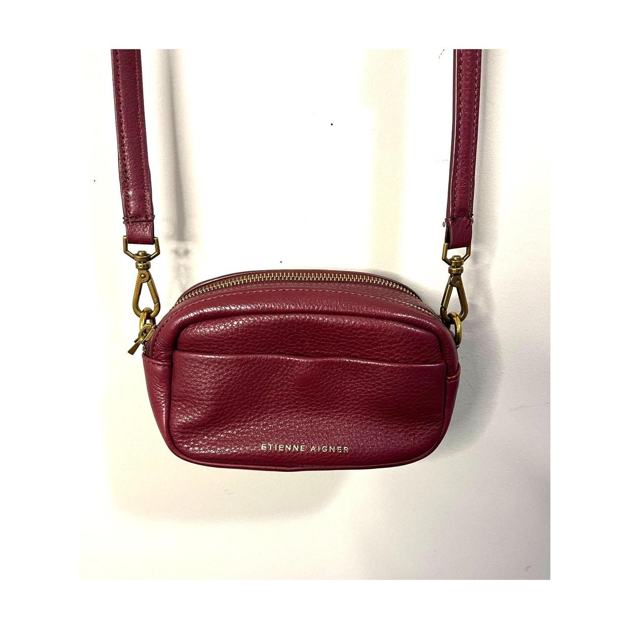 Etienne Aigner Handbag Adeline Mini Camera Cordovan Crossbody Purse Shoulder hotsell Bag