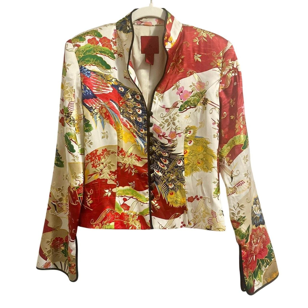 JS Collections Women's Jacket - Multi/Cream - 8 –… - image 1