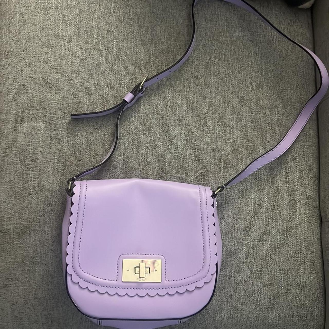 Kate Spade Purple and Gold Crossbody good Purse