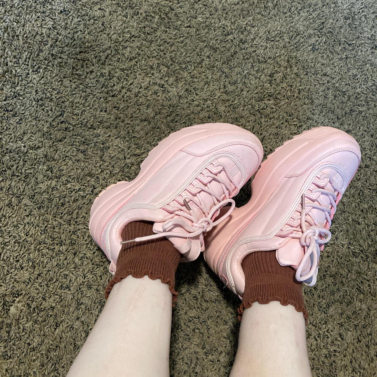 platform trainers pink