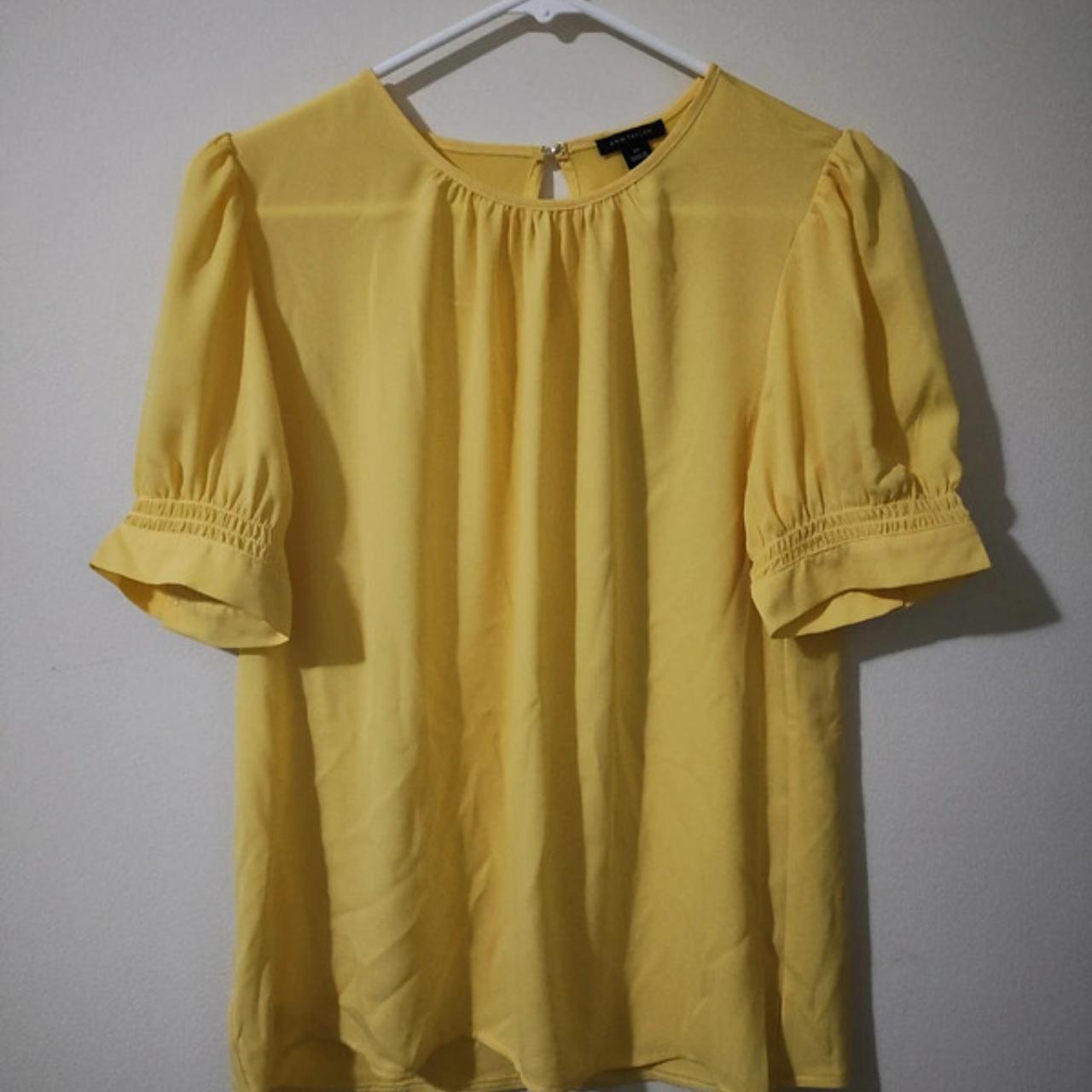 Ann taylor yellow blouse online