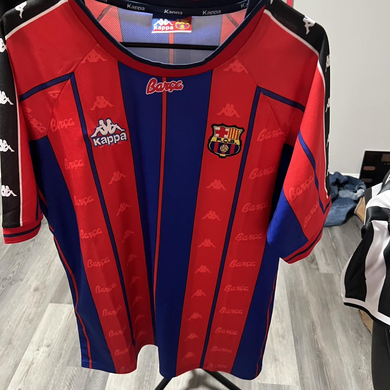 Kappa FC Barcelona ユニホーム BARCELONA RARE FOOTBALL SHIRT POLO KAPPA JERSEY XL | eBay