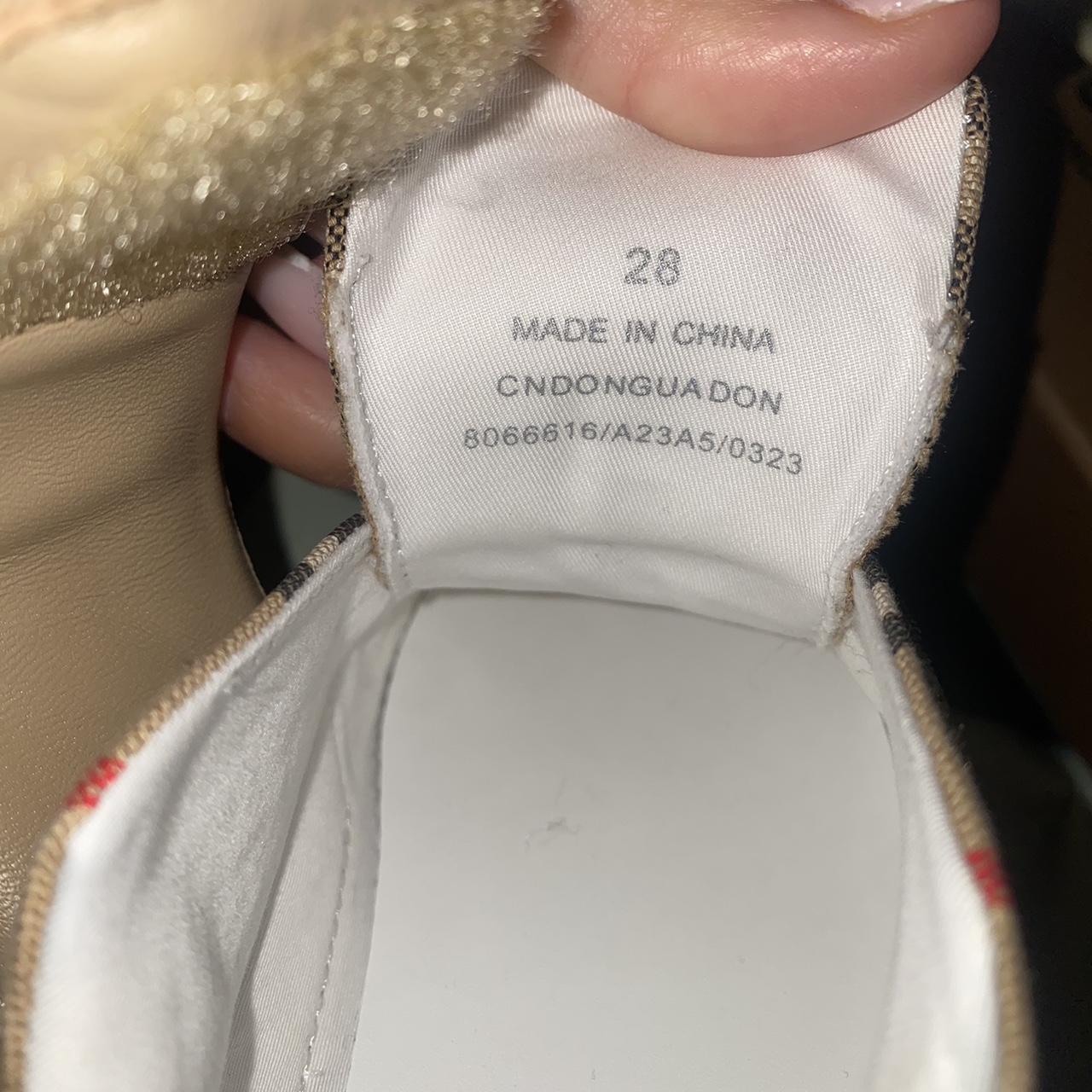 Authentic Burberry Burberry Sneakers Made In China Burberry