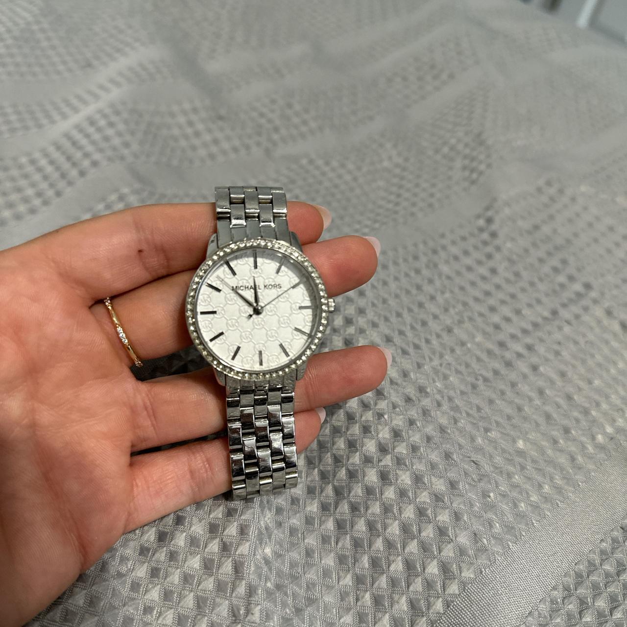 Michael Kors water. Silver great condition. Fits a. Depop