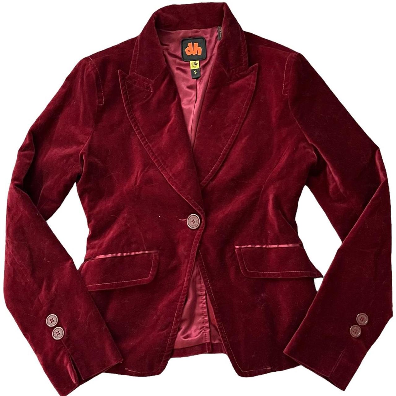 Dollhouse Women's Burgundy and Red Tailoredjackets Depop