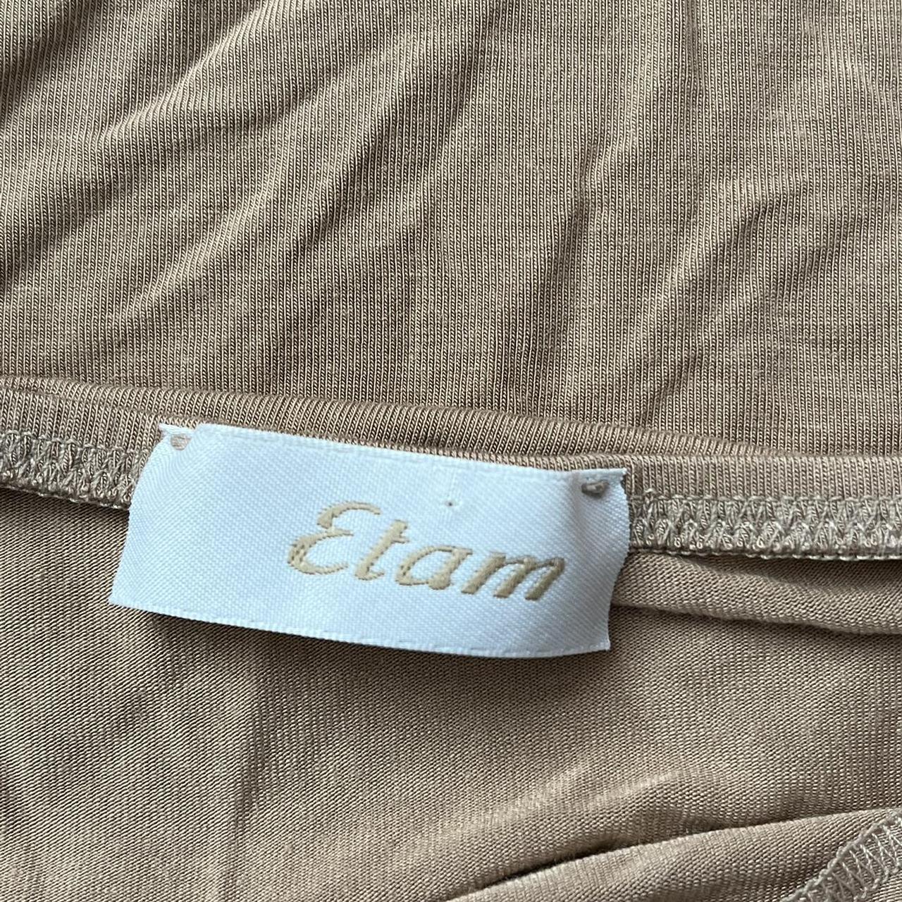 Etam Women's Tan and Cream Vest (2)