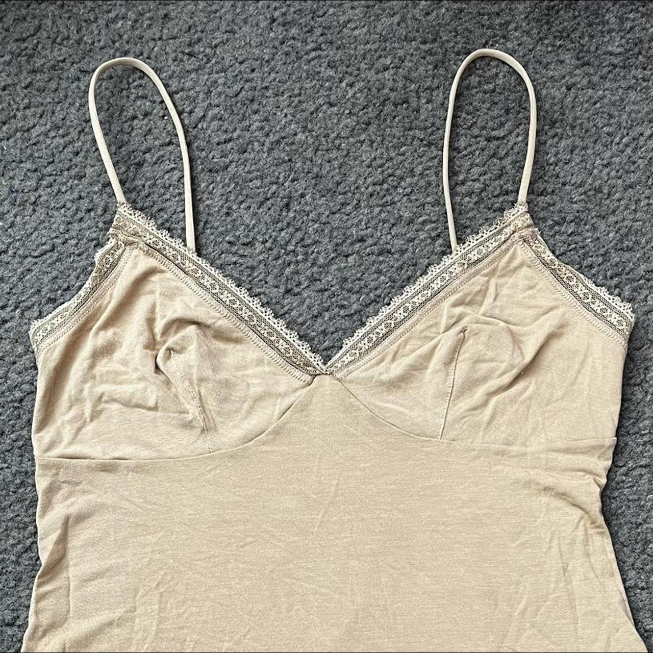 Etam Women's Tan and Cream Vest (5)