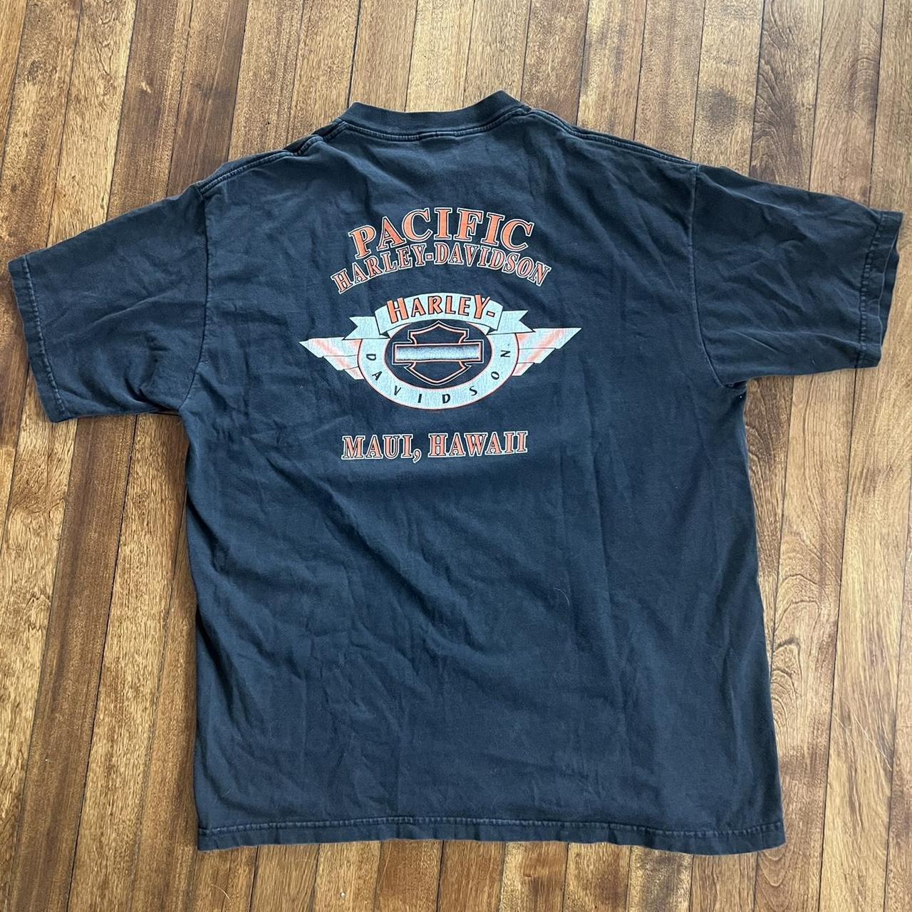 Vintage 1999 Harley Davidson Maui, Hawaii tshirt.... - Depop