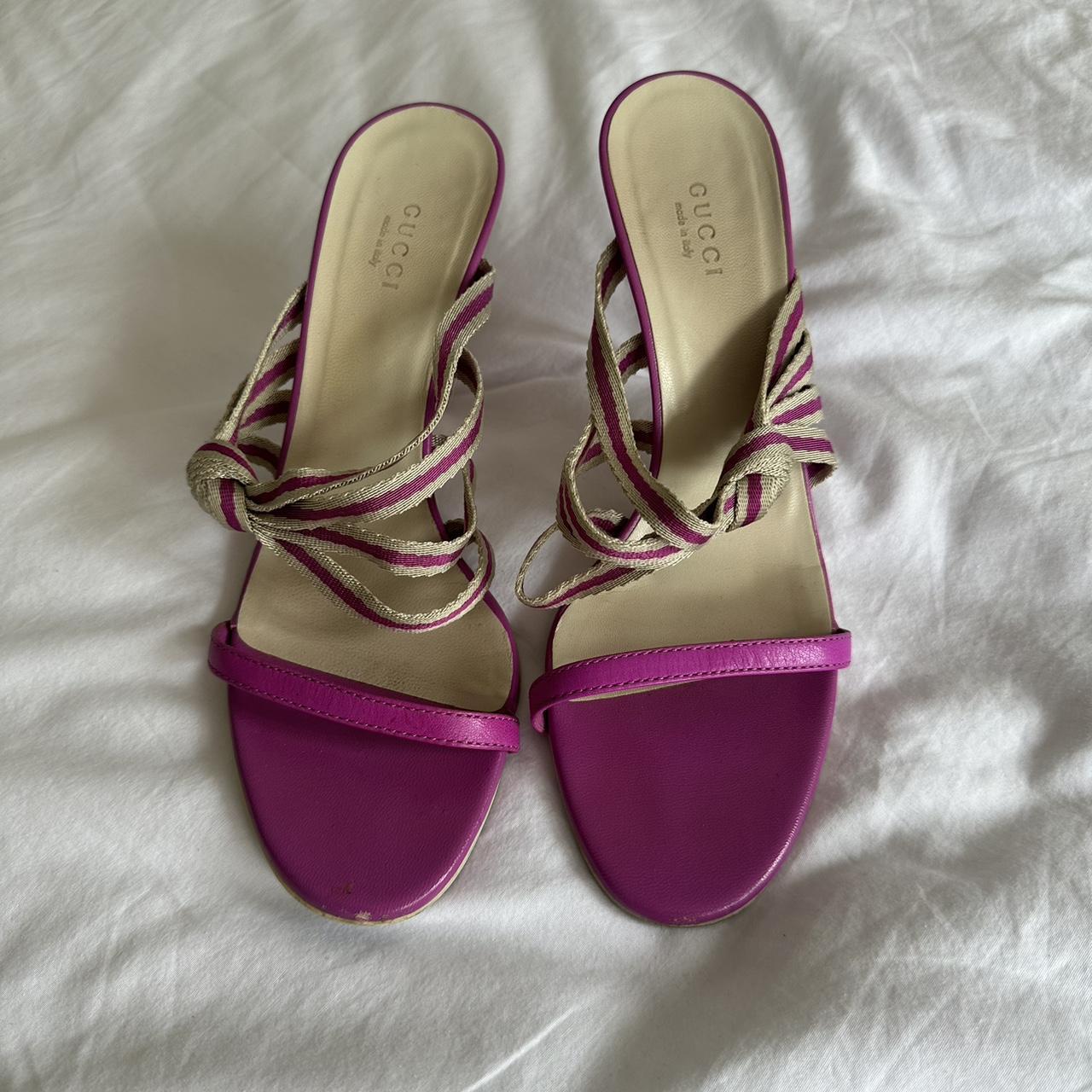 Gucci pink heels Authentic Worn once Size 5 uk