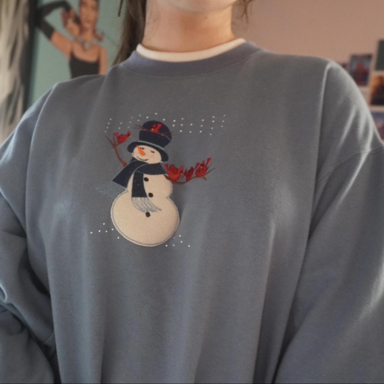 Snowman sweatshirts sale women's