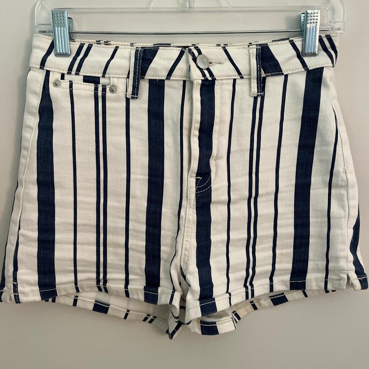 blue striped shorts brand BDG urban outfitters. Depop