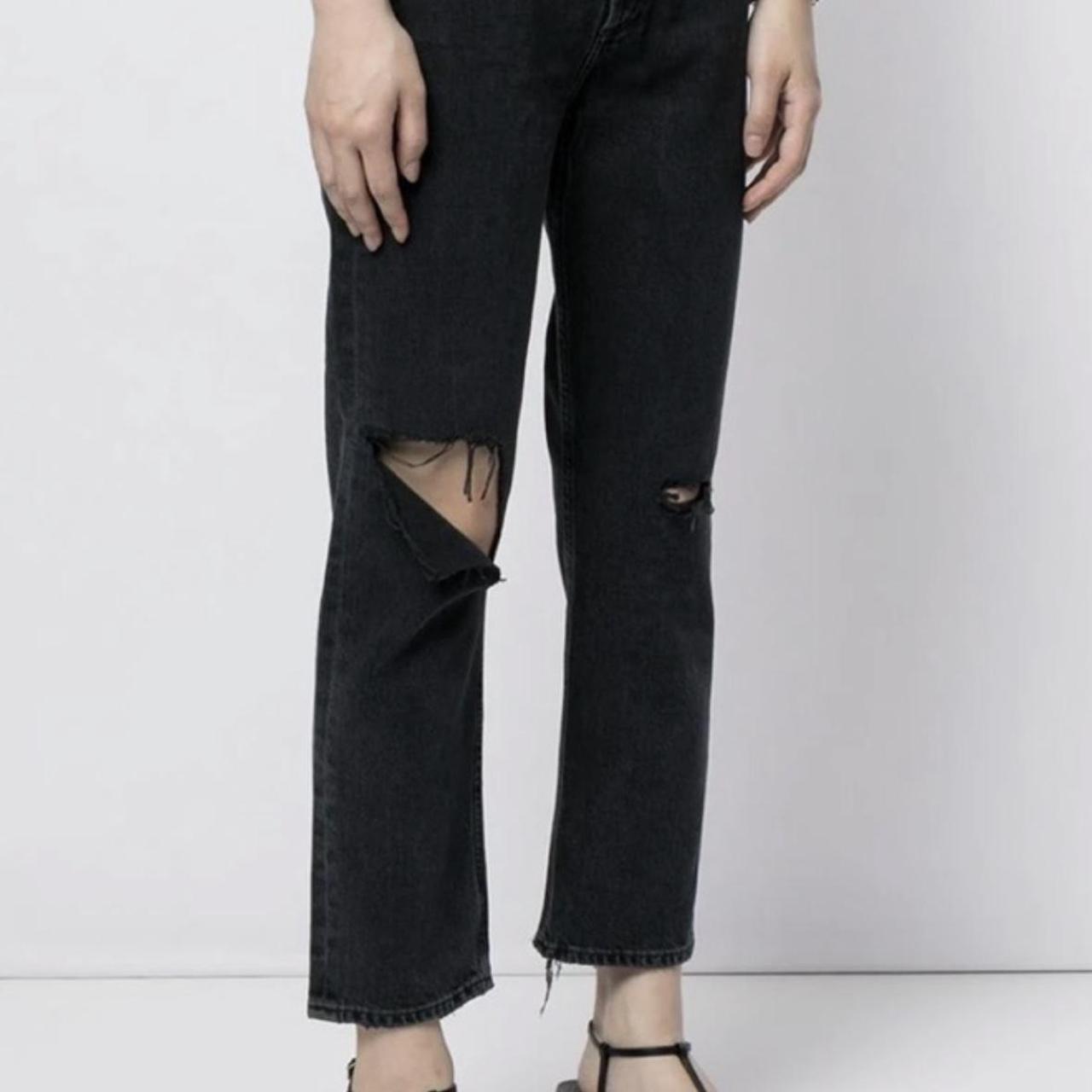 AGOLDE Riley High order Rise Straight Crop Jeans - Contraband