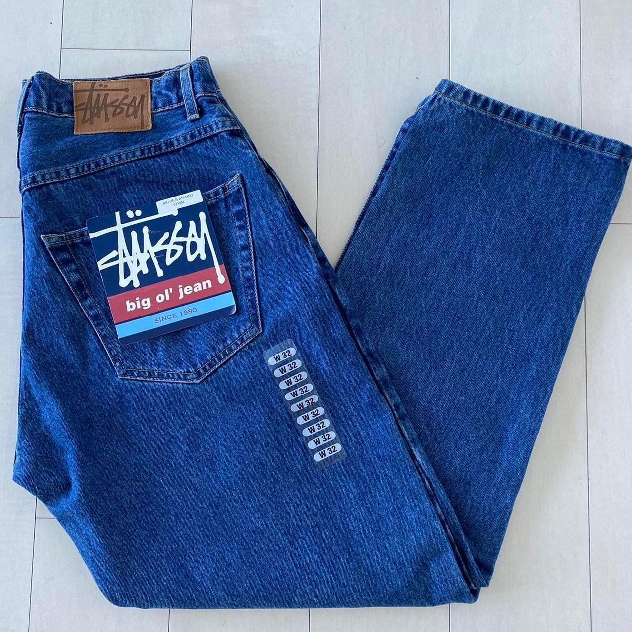 90s archive old stussy denim pants USA 90s archive old stussy